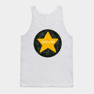 Paid a Bill Adulting Gold Star Tank Top